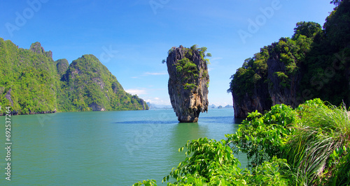 james bond island in thailand, ko tapu photo