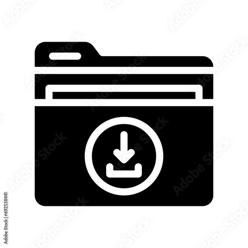 folder glyph icon photo