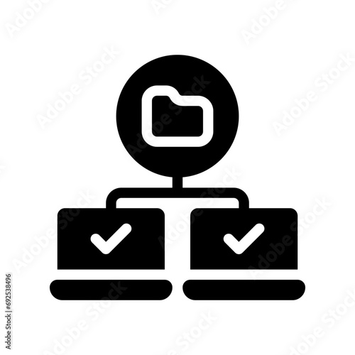 shared folder glyph icon