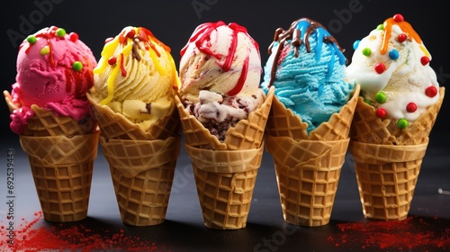 delicious gelato ice cream illustration sweet treat, flavor pistachio, chocolate vanilla delicious gelato ice cream