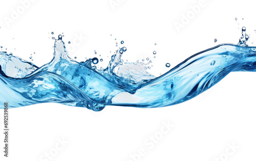 Pristine Waters Natures Clear Essence on a White or Clear Surface PNG Transparent Background