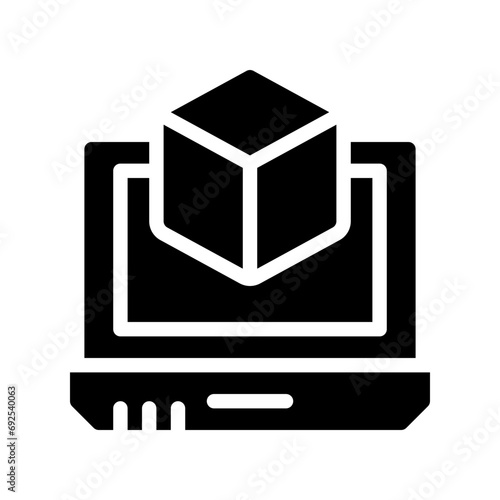 laptop glyph icon