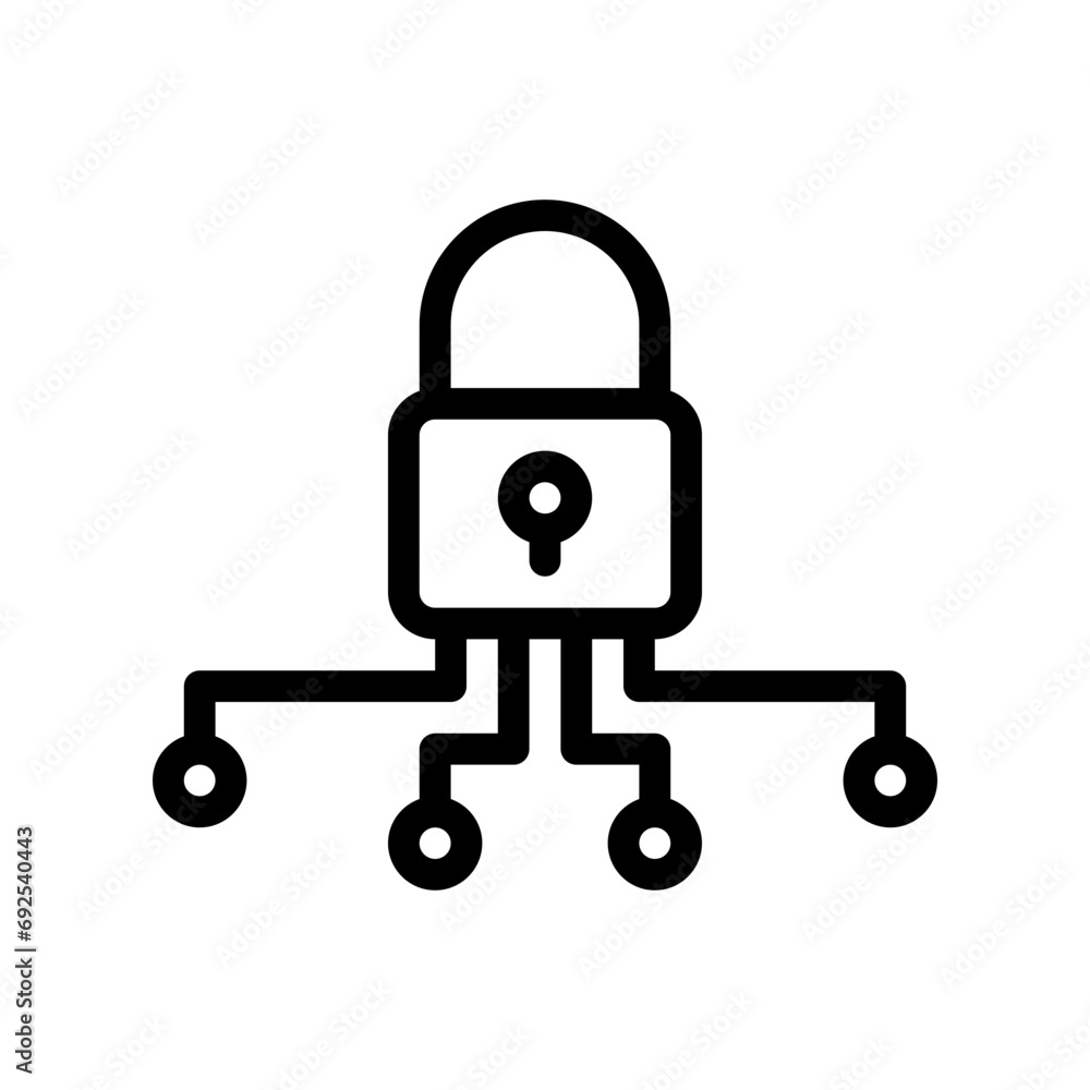 padlock line icon padlock line icon