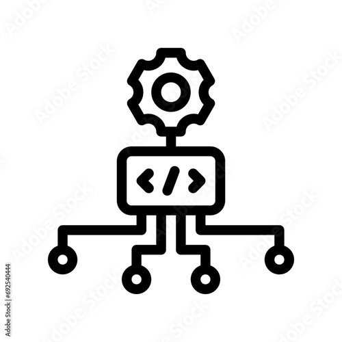 algorithm line icon