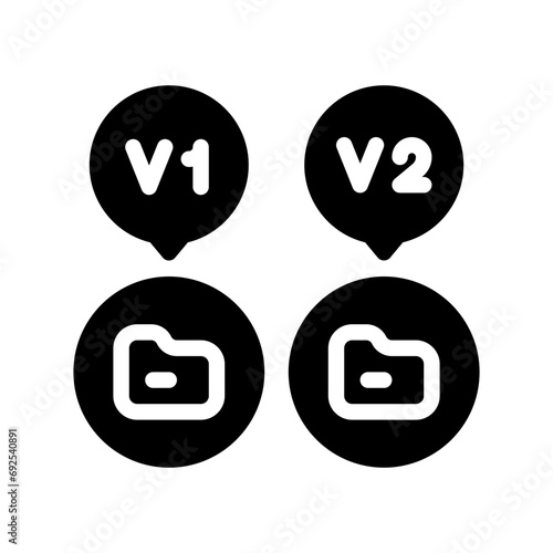 version glyph icon