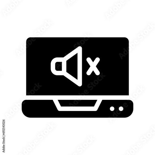 laptop glyph icon