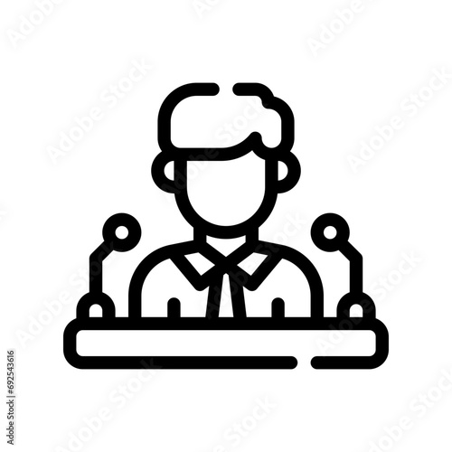 presentation line icon