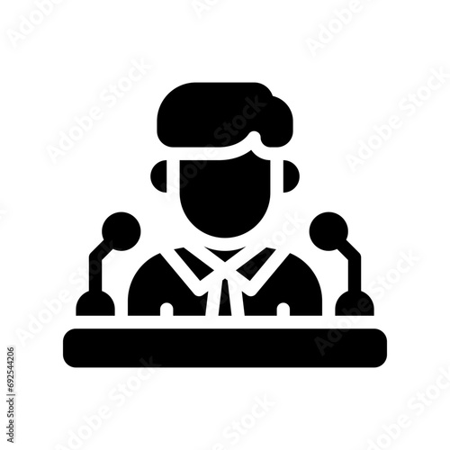 presentation glyph icon