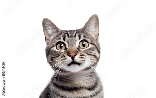 Smiling Whiskers Cute Cats Charm on a White or Clear Surface PNG Transparent Background © Usama