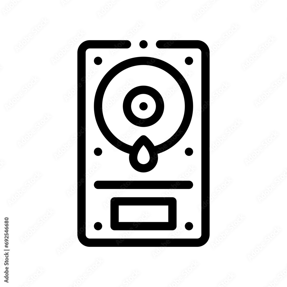 harddisk line icon