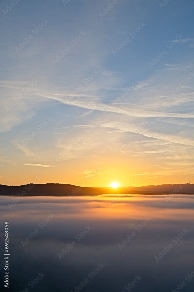 Spectacular Sunrises in Winter in Umbria, Italy