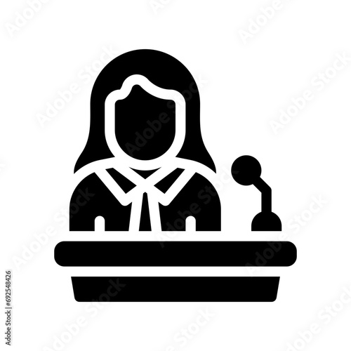 speech glyph icon