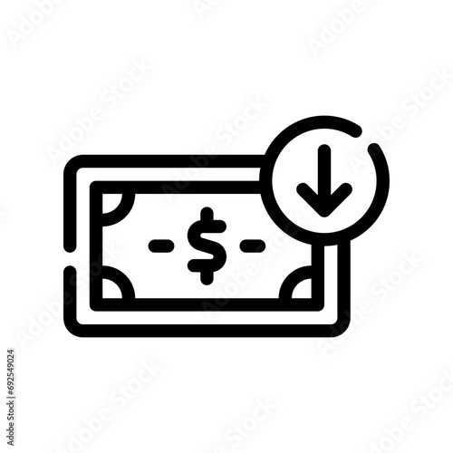 salary line icon