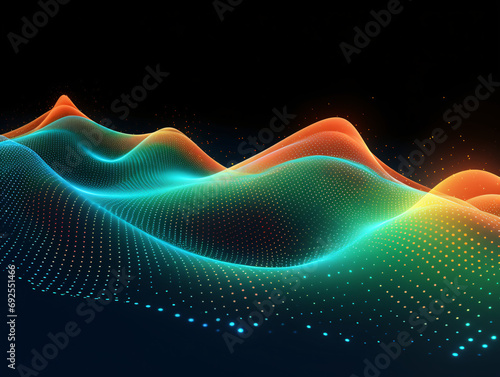 Beautiful colorful speckled lines holographic background