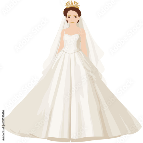 bride in wedding dress