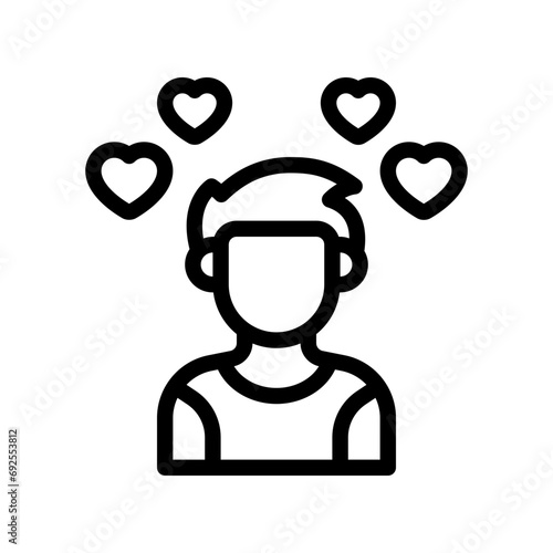 boyfriend line icon