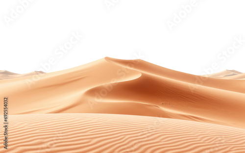 Vast Expanse Desert Sands Whisper Secrets on a White or Clear Surface PNG Transparent Background