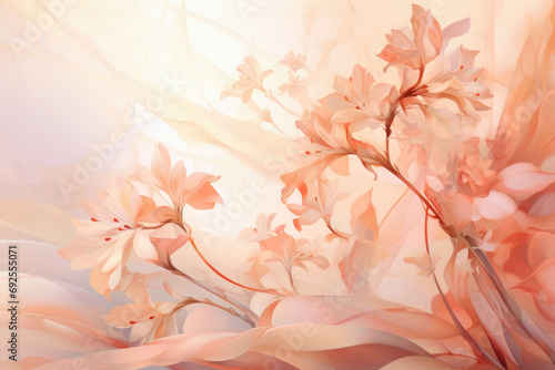 Nature floral plant garden spring card decoration background sakura cherry pink flower blossom