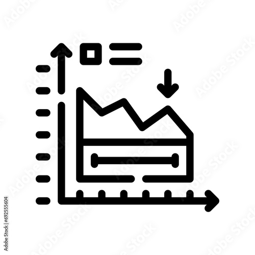 area chart line icon