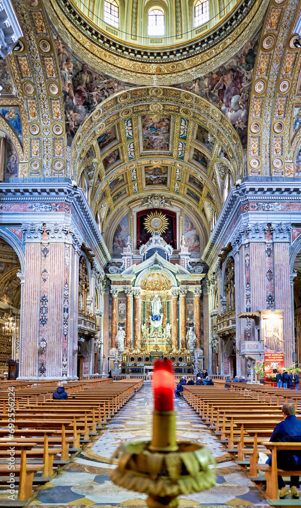 Gesu' Nuovo (New Jesus) is the name of a baroque church in Naples, Campania, Italy.