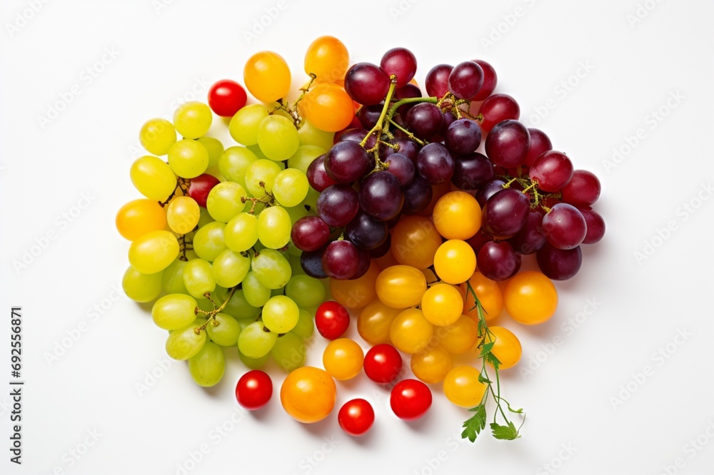 red and yellow grapes