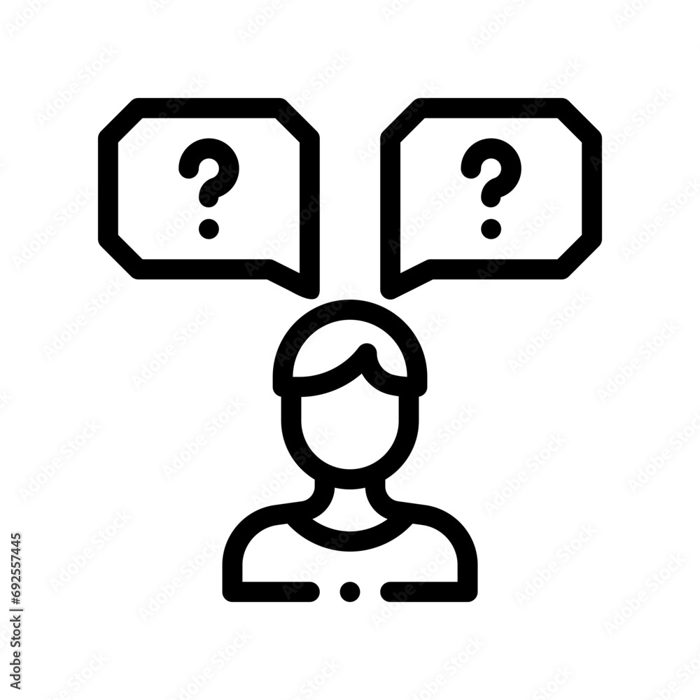 Fototapeta premium messages line icon