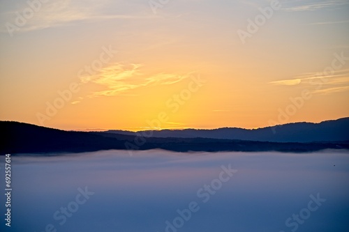 Spectacular Sunrises in Winter in Umbria, Italy