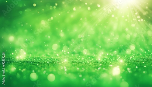 spring green glitter texture, bokeh