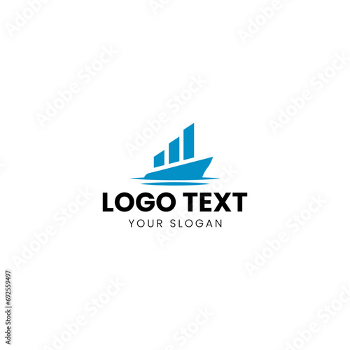 Sail, Catamaran Boat Logo Modern Design 