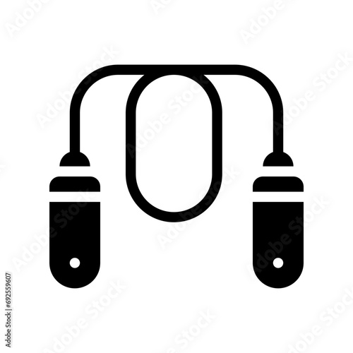 skipping rope glyph icon