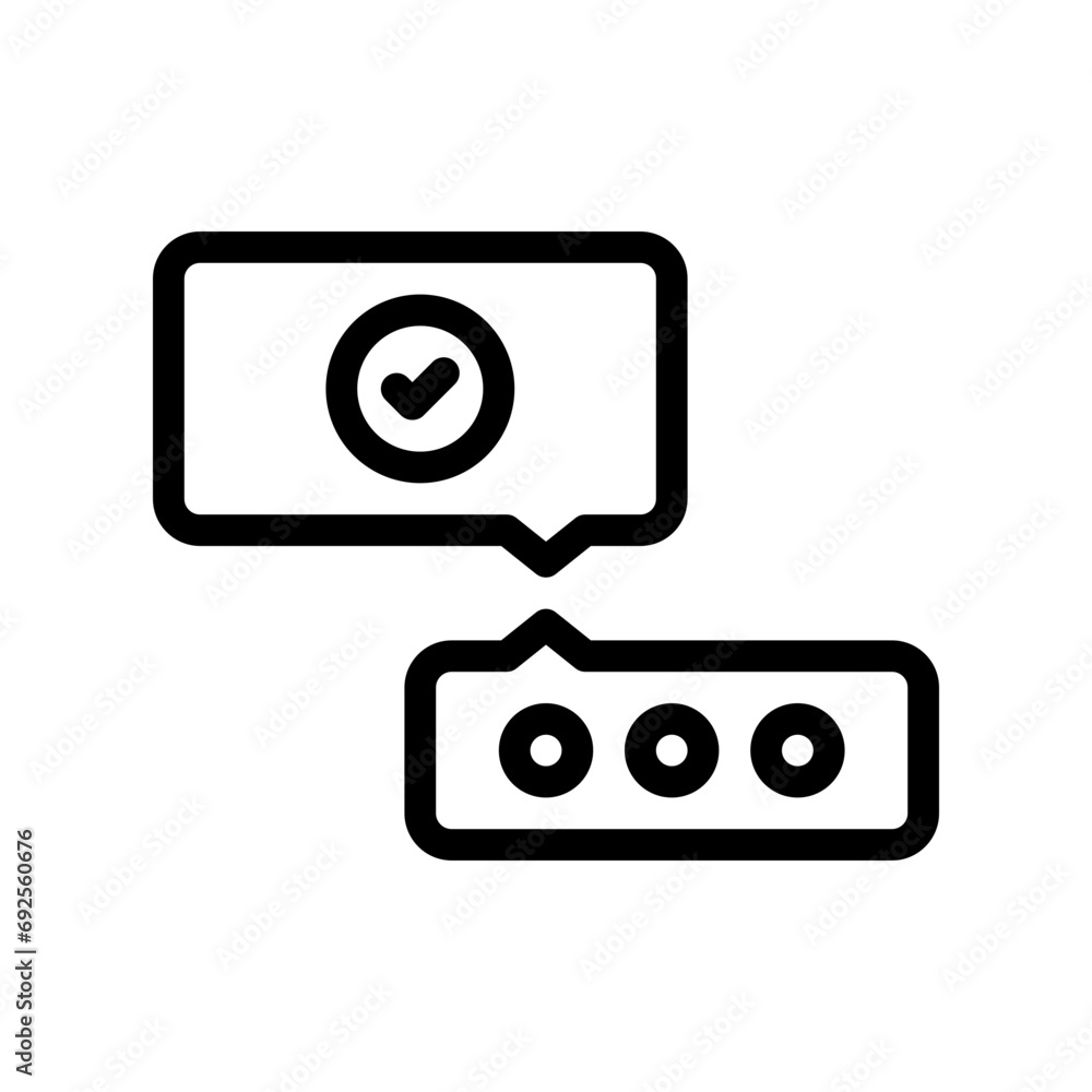 conversation line icon conversation line icon