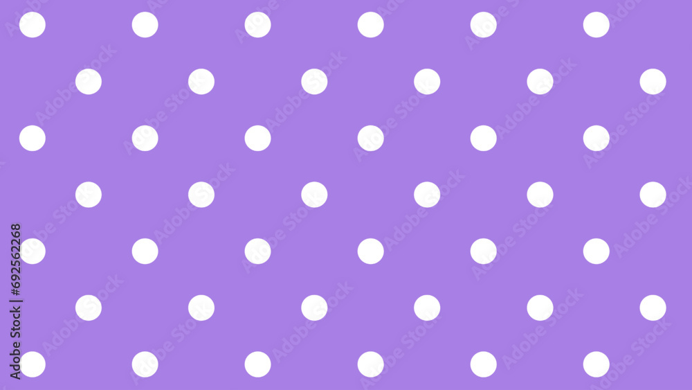 Purple seamless pattern with white polka dot Purple seamless pattern with white polka dot