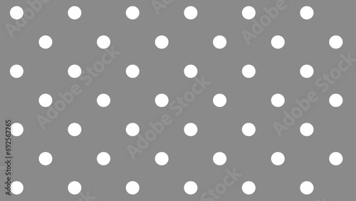 Grey seamless pattern with white polka dot 