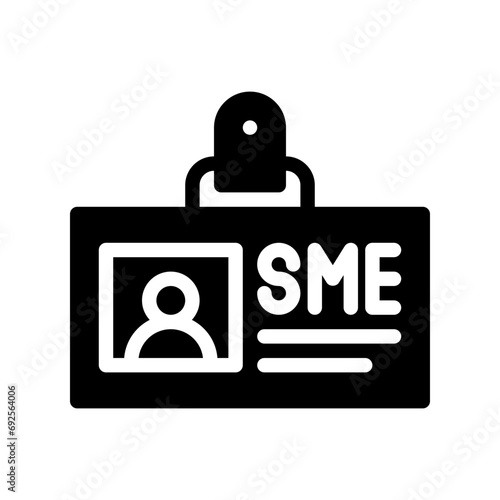 business card glyph icon