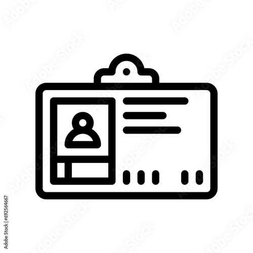 congress id line icon