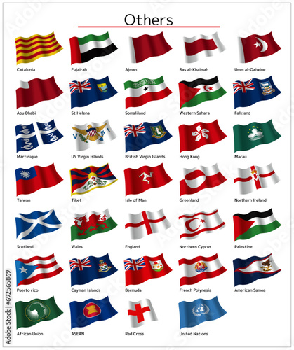 オセアニア地域の国旗_英語表記