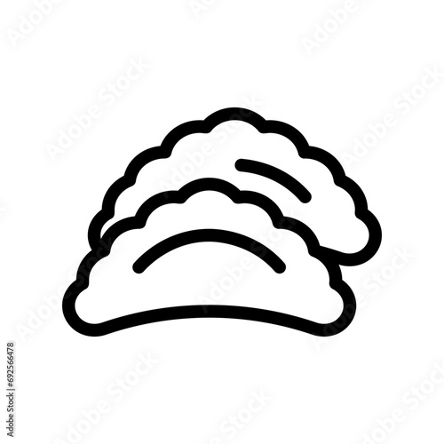 dumpling line icon