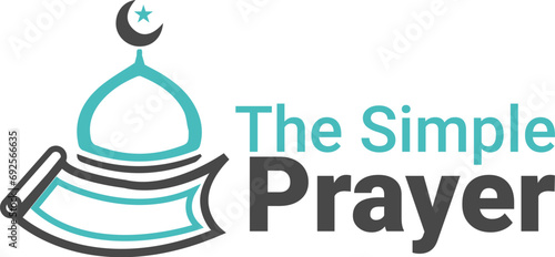 Prayer logo design, Mosque logo, Muslim logo, islamic logo