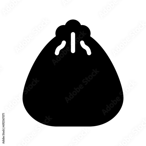 dumpling glyph icon