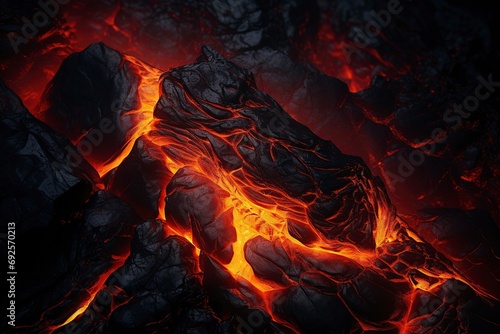 Texture Lava, magma, cracks © Tran