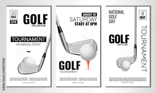 Golf tournament poster