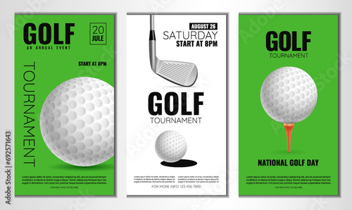 Golf tournament poster