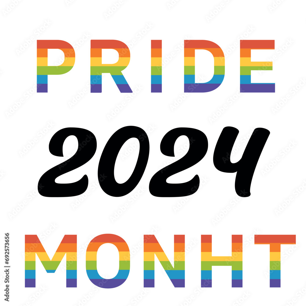 Pride Month LGBT 2024. Social media post, stories, poster template with ...