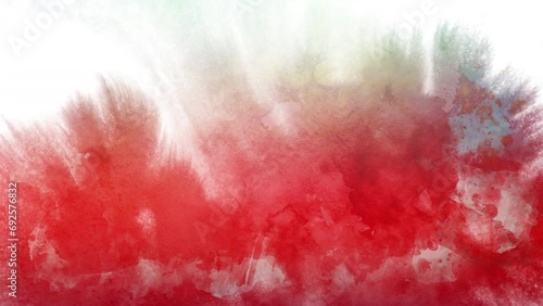 Abstract floral motion background animation in the style of a watercolor painting. photo
