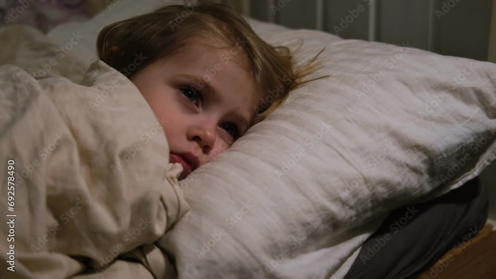 Child Falls Asleep. Peaceful Adorable Baby Sleeping at Home. Slumbering Little Toddler. Two Years Old Girl Sleeps. Nursery Room Interior Background. Serene Dream. Cute Face Close Up. Deep Kid Slumber Child Falls Asleep. Peaceful Adorable Baby Sleeping at Home. Slumbering Little Toddler. Two Years Old Girl Sleeps. Nursery Room Interior Background. Serene Dream. Cute Face Close Up. Deep Kid Slumber