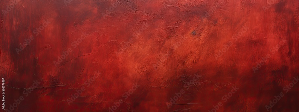 Fototapeta premium abstract painting background texture with dark red