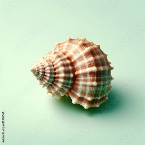 shells on white background 