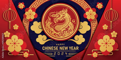 Happy Chinese New Year. 3D Illustrations.