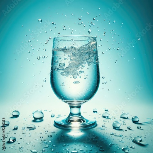water pouring into glass 