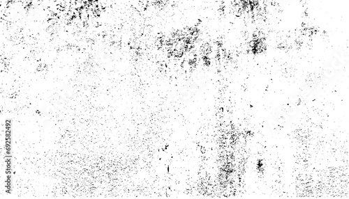 Dark grainy texture on white background. Dust overlay textured. Grain noise particles. Rusted white effect. Grunge design elements. Vector illustration photo